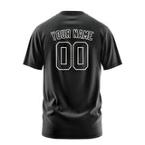 Custom Black Black T-Shirt