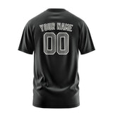 Custom Black Dark Grey T-Shirt