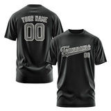 Custom Black Dark Grey T-Shirt
