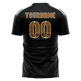 Custom Black Khaki Soccer Jersey