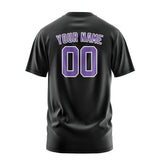 Custom Black Light Purple T-Shirt