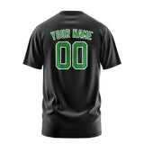 Custom Black Emerald Green T-Shirt