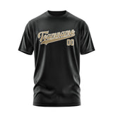 Custom Black Light Khaki T-Shirt