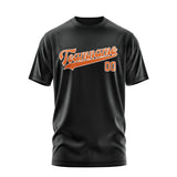 Custom Black Orange T-Shirt
