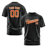 Custom Black Orange T-Shirt