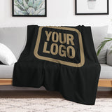 Custom Black Light Khaki Blanket