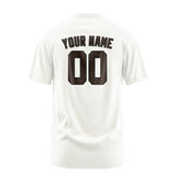 Custom White Brown T-Shirt