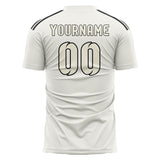 Custom White Cream Soccer Jersey