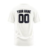 Custom White Navy T-Shirt