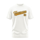 Custom White Yellow T-Shirt