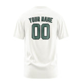 Custom White Blue Green T-Shirt