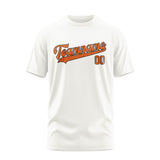 Custom White Orange T-Shirt