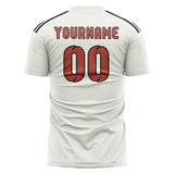 Custom White Copper Rose Soccer Jersey