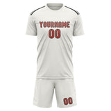Custom White Copper Rose Soccer Set