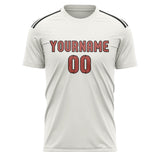 Custom White Copper Rose Soccer Jersey