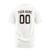 Custom White Brown T-Shirt
