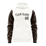 Custom White Brown Hoodie 1818010118B31801