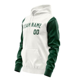 Custom White Green Hoodie 1818050518B31805