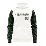 Custom White Dark Green Hoodie 1818060618B31806