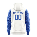 Custom White Sky Blue Hoodie 1818090918B31809