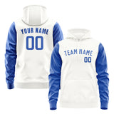 Custom White Sky Blue Hoodie 1818090918B31809