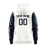 Custom White Blue Hoodie 1818101018B31810