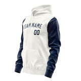 Custom White Blue Hoodie 1818101018B31810