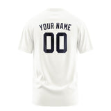 Custom White Navy T-Shirt