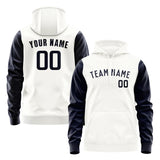 Custom White Navy Hoodie 1818111118B31811