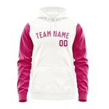 Custom White Pink Hoodie 1818131318B31813