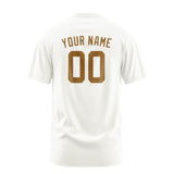 Custom White Khaki T-Shirt