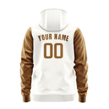 Custom White Khaki Hoodie 1818222218B31822