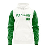 Custom White Emerald Green Hoodie 1818242418B31824