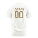 Custom White Light Khaki T-Shirt