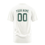 Custom White Blue Green T-Shirt