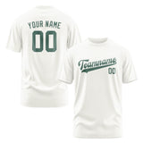 Custom White Blue Green T-Shirt