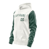 Custom White Blue Green Hoodie 1818272718B31827