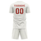 Custom White Copper Rose Soccer Set