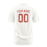 Custom White Copper Rose T-Shirt