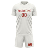 Custom White Copper Rose Soccer Set
