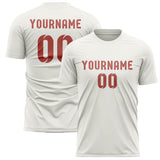 Custom White Copper Rose Soccer Jersey