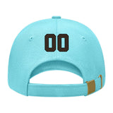 Custom Pale Ice Blue Black Hat 18B21701