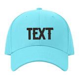 Custom Pale Ice Blue Black Hat 18B21701