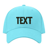 Custom Pale Ice Blue White Hat