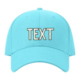 Custom Pale Ice Blue Light Purple Hat