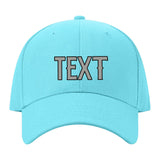 Custom Pale Ice Blue Light Green Hat 18B21704