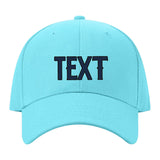 Custom Pale Ice Blue Pink Hat