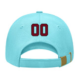 Custom Pale Ice Blue Khaki Hat 18B21715