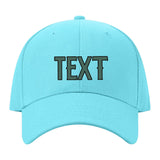 Custom Pale Ice Blue Slate Gray Hat