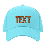 Custom Pale Ice Blue Blue Green Hat